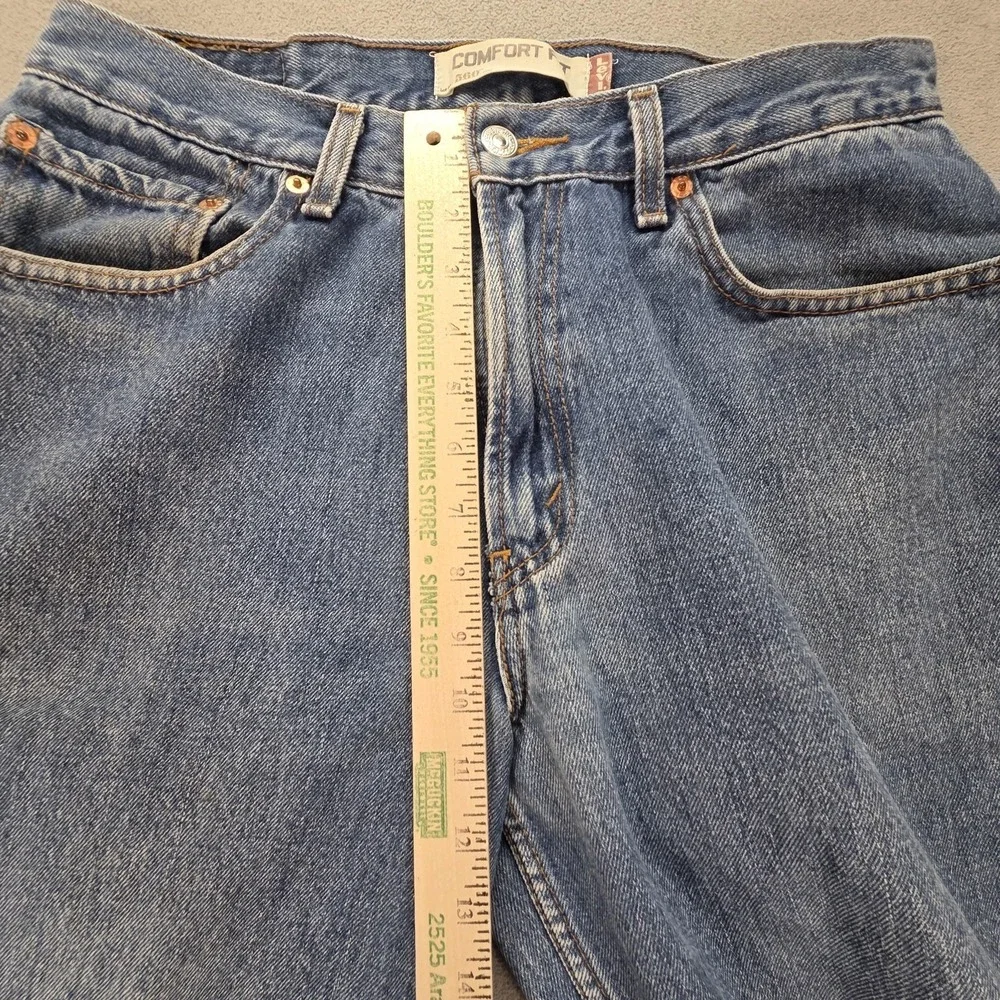 Levis‎ 560 Jeans Mens Medium Wash Blue Denim Relaxed Tapered Zip Fly Fits 30x28